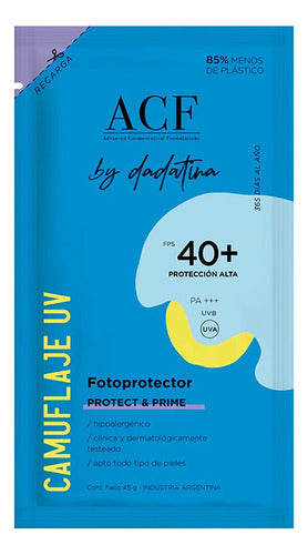 Acf Dadatina Refill Fotoprotector Protect & Prime Fps 40+ 3c 0