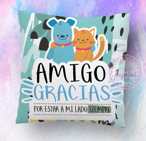 Imprimi Kits Plantillas Para Sublimar Almohadones Dia Del Amigo Amistad 0