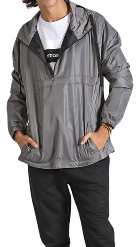 Chelsea Market Men's New Fury Windbreaker Anorak with Hood 0