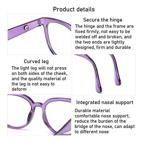 BV Retro Circle Blue Light Blocking Glasses for Phones, Computers, iPads - Unisex 5