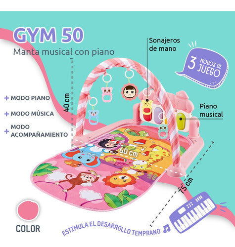 Musical Multifunctional Playmat with Educational Accessories 10
