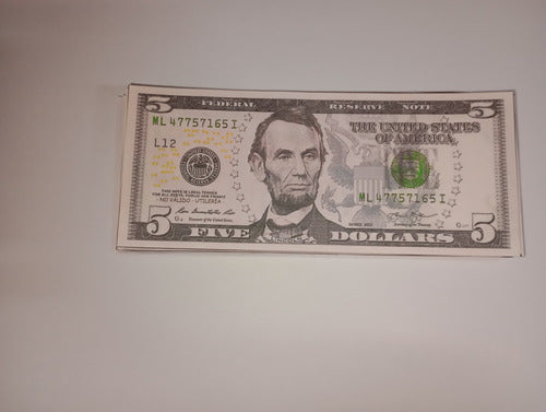 Generic Real Size Dollar Bills Props 4