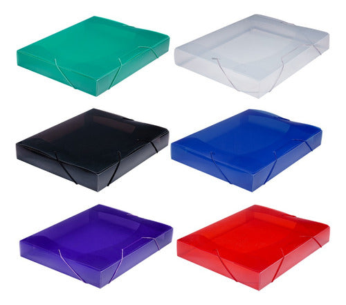 Lama File Box PVC with Elastic 4 cm Spine Legal Size 4