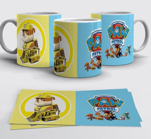 Kit Diseños Plantillas Tazas Paw Patrol Sublimación M1 3