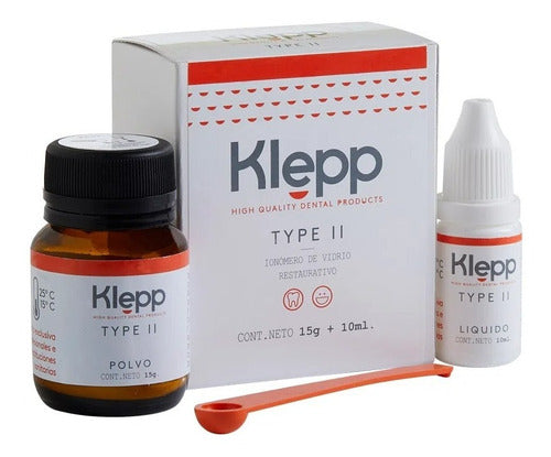 Klepp Ionomero Vitreo Tipo 2 - 15 Grs + 10 Ml Odontologia 0