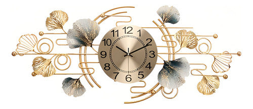 Que Regalo Horizontal Leaves Wall Clock 0