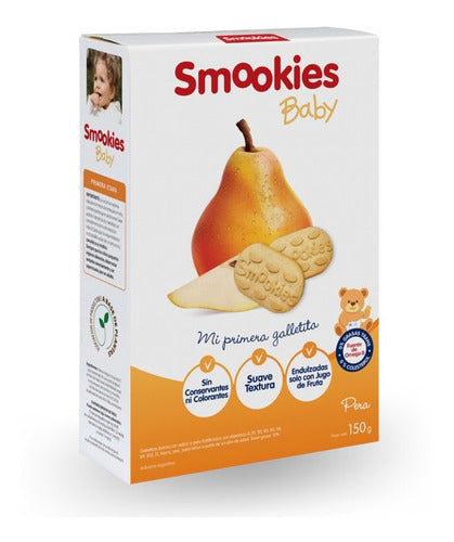 Smookies Baby 6 Unidades 150gr. Sabor Pera 1