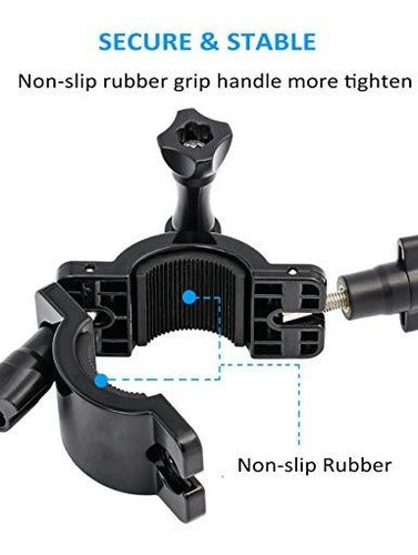 Kolasels Motorcycle Handlebar Mount For Gopro Hero 9/8/7/6/5 3