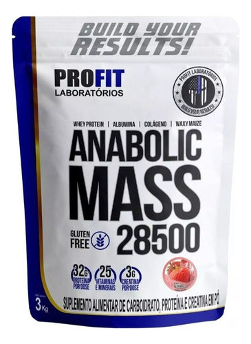 Profit Hipercalórico Anabolic Mass 28500 3kg Ganador De Peso 0