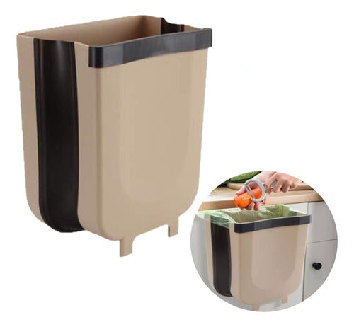 Everets.uy Hanging Trash Bin for Kitchen Waste - Foldable 0