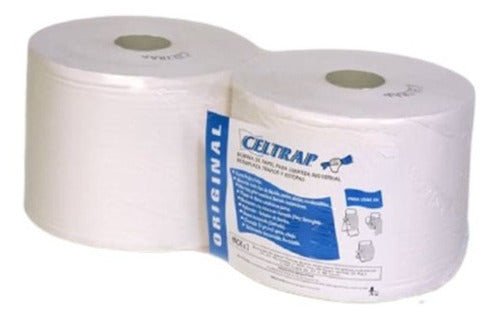 Industrial Cleaning Paper Roll 22.5cm x 270mts Pack of 2 1