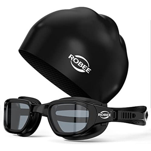 Robee Gafas De Natación, Gorra De Natación Y Funda 0