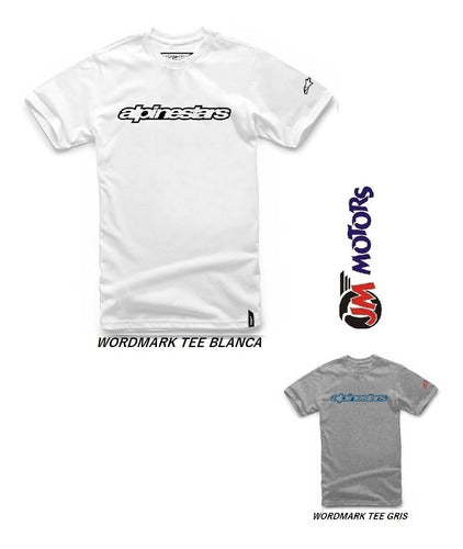 Alpinestars Official Wordmark Tee Gray or White 6