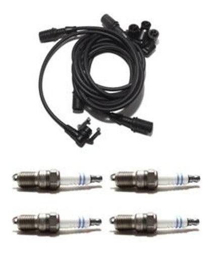 Ignition Kit with Spark Plug Cables and High Quality Bosch Plugs for Trafic 2.0 2.2 0