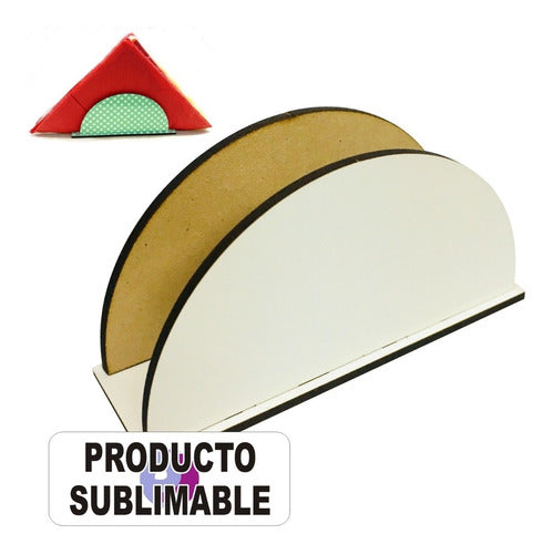 JIVI Sublimables Servilletero Sublimable Mdf 3mm Medida 11,5x6 Cm Pack X5u 0