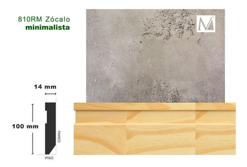 Zocalo 10 Centimeters Ideal for Painting Pack of 12 Meters 1