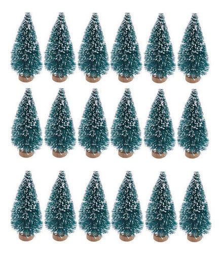 Sunreek 24 Pcs Artificial Mini Christmas Sisal Snow Frost 0