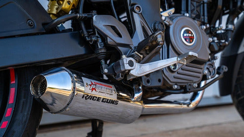 Paolucci Bajaj Rouser NS 200 Stage 3 Chrome Exhaust - Fas 4