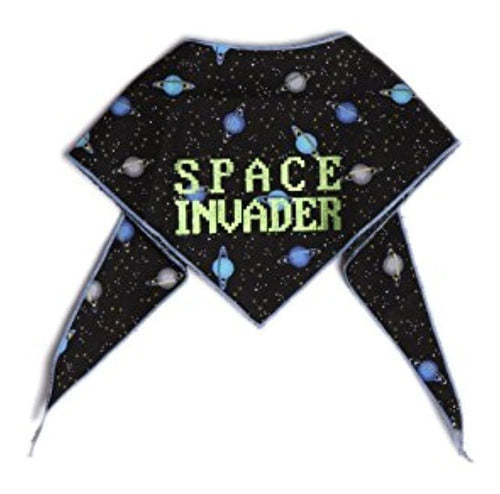 KASVER Dog Bandanas Space Invader Retro Games Design 3