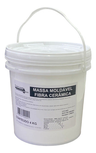 Massa Moldavel Em Fibra Cerâmica P/ Reparos De Fundição 4kg 0