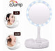 Foldaway Double LED Touch Light USB Makeup Mirror Portable Magnifying 3