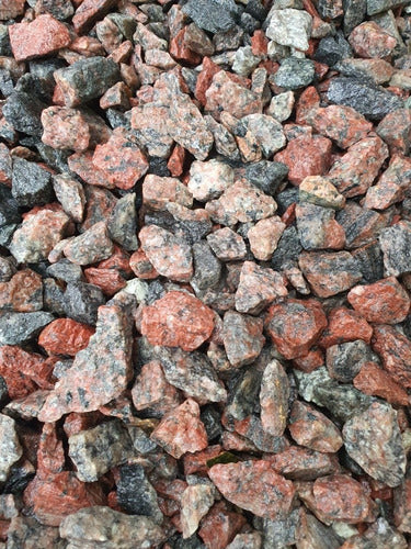 Piedras Decorativas Rukam Red Stone Gravel for Garden Decoration 25 Kg 0