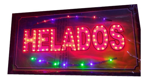 Genérica Cartel Led Kiosco Abierto Doble Palabra Nacional A Pedido 7