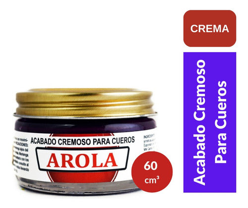 Arola Cream Violet Wax Leather Pomade Jar 60 Cc 1