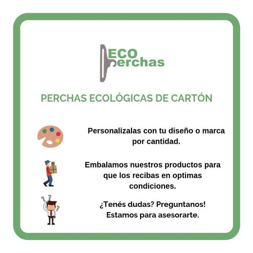 Perchas Ecológicas De Cartón Accesorios - Eco Perchas - 12u. 7