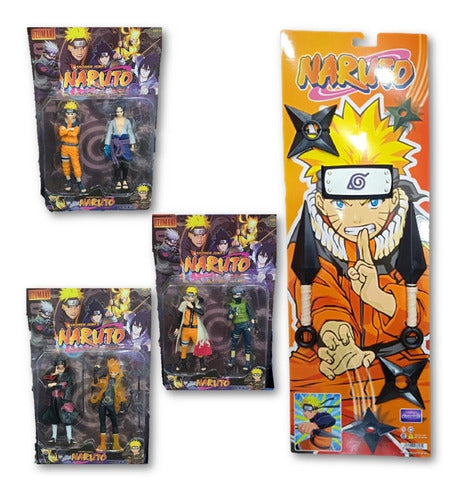 Aesir Set Armas Naruto Kunai Vincha +1 Blister Naruto Muñeco Combo 0