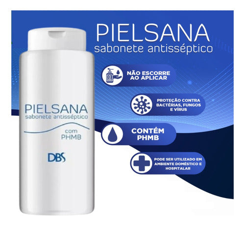 Kit 4 - Pielsana Sabonete Antisséptico C/ Phmb Dbs - 4x100ml 3