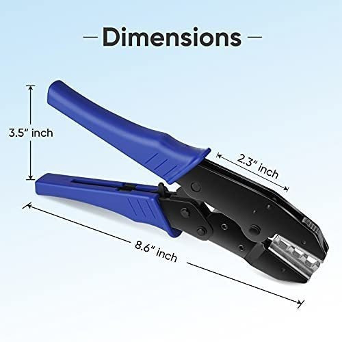 Ticonn Crimping Tool For Heat Shrink Connectors - Alicates Manual De Crimpado Conectores Termoretractil 30j 5