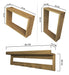 Sajo Kit 2 Picture Frame Shelves + 60 cm Organizer Coat Rack 4