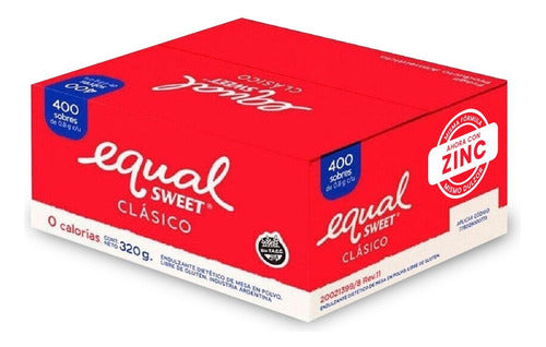 Equalsweet Classic Pack of 5 Boxes X 400 Sachets 0