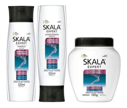 Kit Skala Shampoo&acondicionador + Crema Bomba De Vitaminas 0