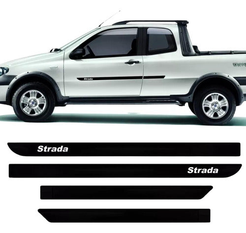 Fiat Strada Side Baguette Set Double Cab 2013 - 2018 2