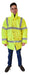 NUBUS Yellow Fluorescent Cold-Weather Reflective Work Jacket 0