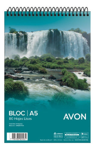 Avon 21520 Block A5 Liso Espiralado X80 Hojas 0