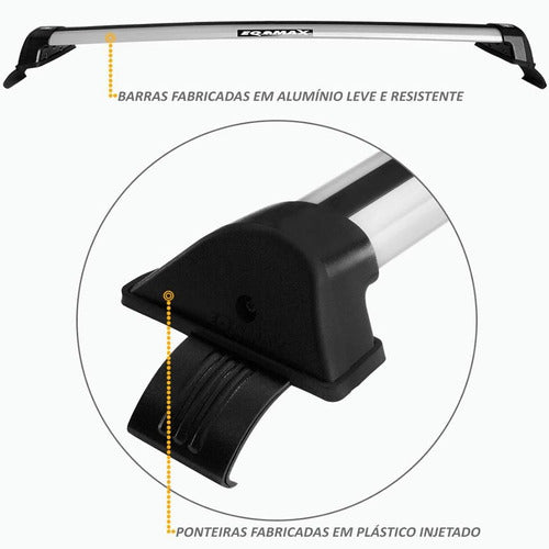 Ford Barra De Techo Aluminio 2015 Eqmax 5