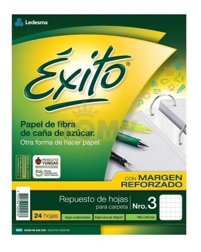 Éxito Refill No.3 24 Sheets with Reinforced Margin Pack of 6 0