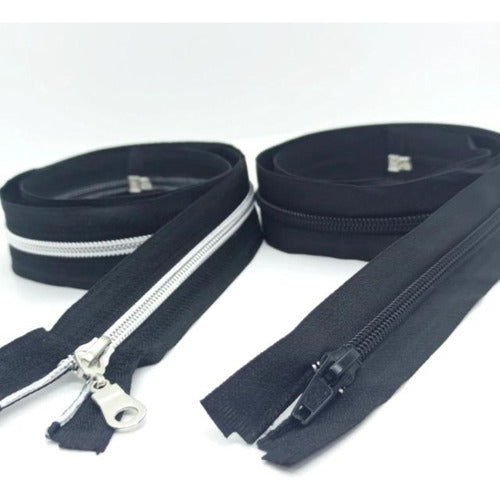 Casa Yoli 10 Black Zippers 80 Cm Long 0