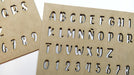 Letrografo Fibrofacil Stencil Letras Números Mdf 3