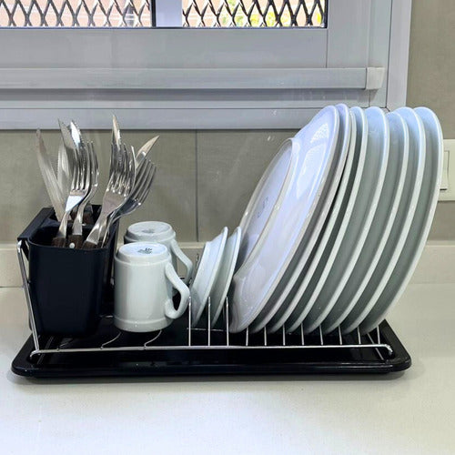 Infinito Market Dish Drainer for Plates, Glasses, Cutlery, and Kitchenware 5