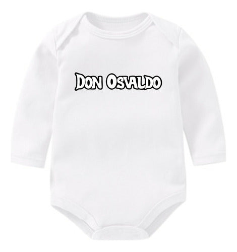 EXXE GRAFICA Customized Baby Bodysuit Long Sleeve Don Osvaldo 0