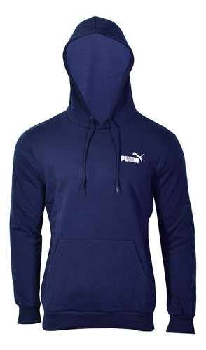 Puma Essentials Small Logo Hoodie Men Peacoat 0