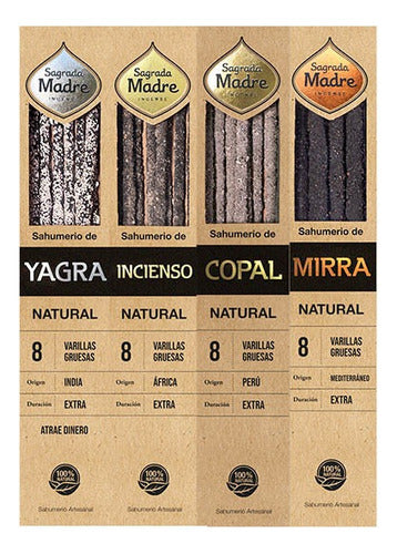 Premium Incense Sticks by Sagrada Madre - 6 Boxes 0