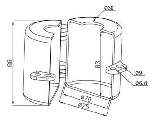 Bloqueador Grande Pulsador Servus Tipo Hongo Base Circular 1