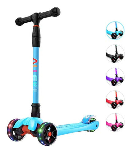 Allek Scooter Kick Scooter for Kids 3 Wheels Adjustable Height 0