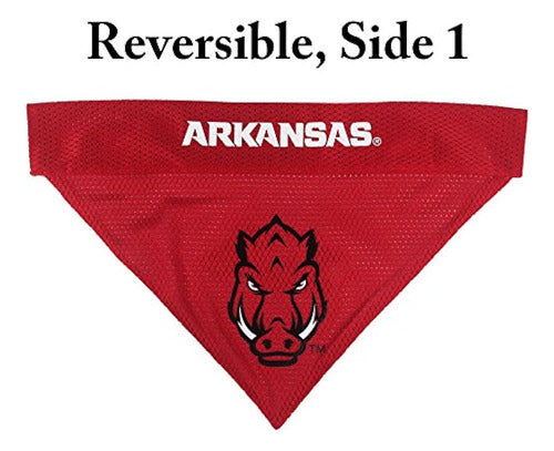 Pets First Collegiate Reversible Bandana - Arkansas Razorbacks, Small/Medium 2