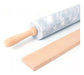 Marble Rotating Rolling Pin with Wooden Handles and Base 9